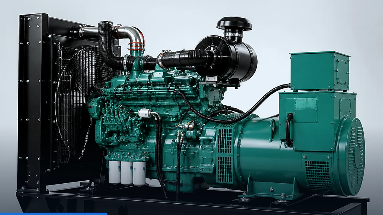 Diesel generator set production line